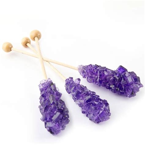 Purple Rock Candy Crystal Sticks Grape • Rock Candy And Sugar Swizzle