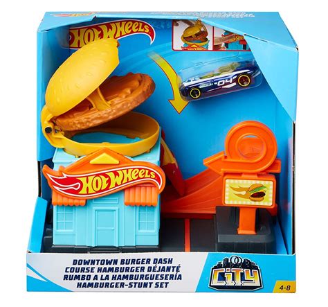 Mattel Hot Wheels City Downtown Playset Burger Dash Frh Gpd Jonik Toys