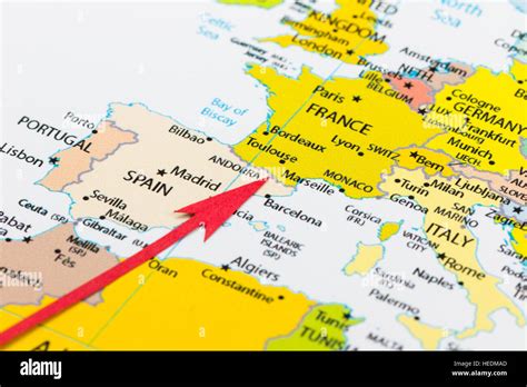 Andorra On Map Of Europe Map