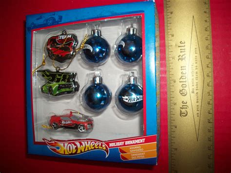Hot Wheels Home Decor Holiday Christmas Ornament Set Mattel Mini Tree Decoration Cars Trains