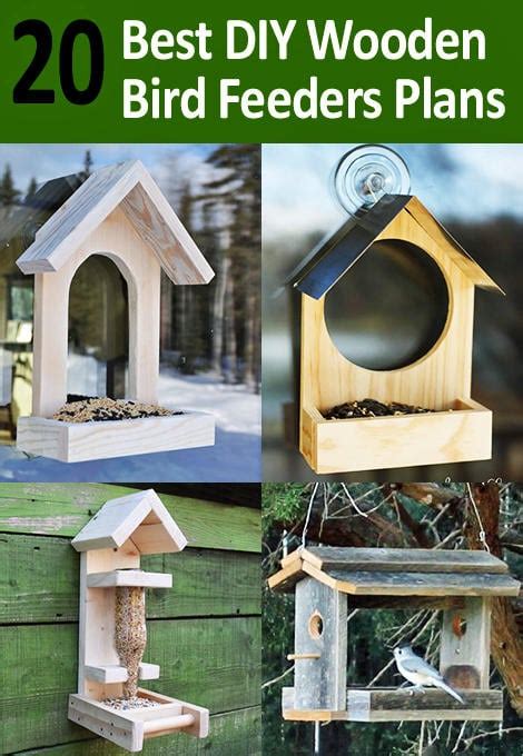 20 Best DIY Wooden Bird Feeders Plans And Ideas