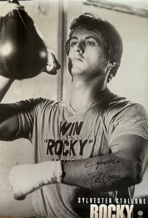 Sylvester Stallone Autographed Rocky Poster Coa Etsy