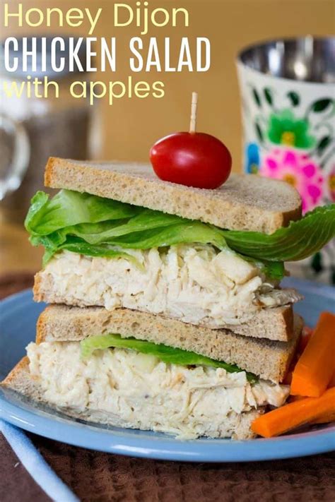 Honey Dijon Chicken Salad With Apples Cupcakes And Kale Chips