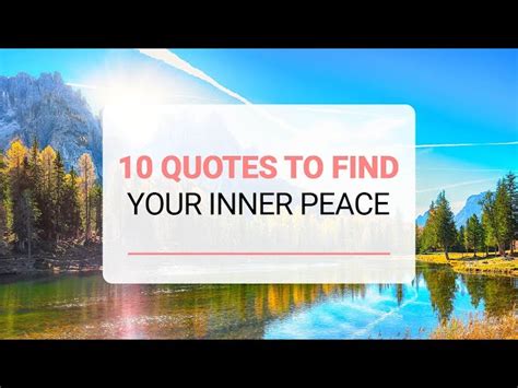 Finding Inner Peace Quotes