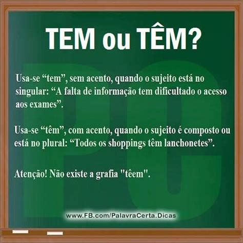 Tem Se Ou Tem Se - Tem ou Têm? | Gramática