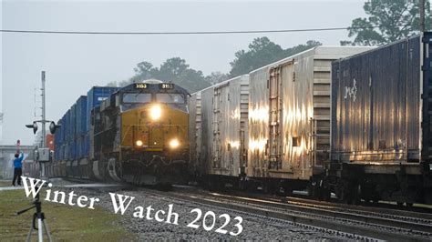 Winter Watch 2023 Railfanning In Folkston GA W Friends Many Great