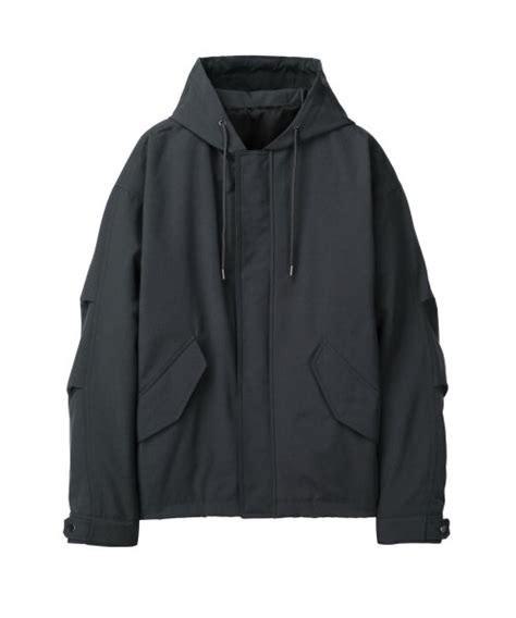 MUSINSA公式 TNGT Kakish Gray Semi Overfit Hooded Shell Parka 2nd