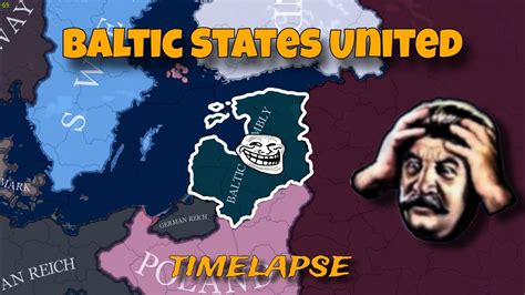 What If The Baltic States Were United Hoi4 Timelapse Youtube