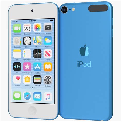 Apple iPod Touch (2019) Blau 3D-Modell $39 - .3ds .fbx .max .obj - Free3D