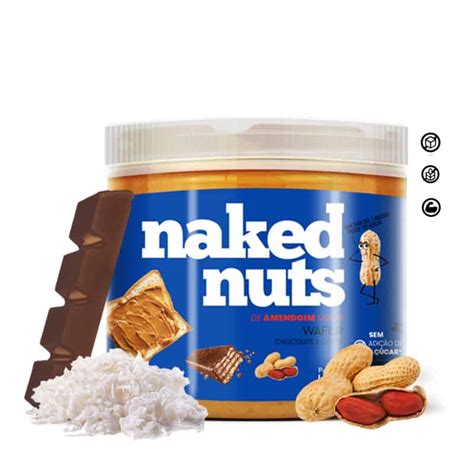 Pasta De Amendoim Sabor Wafer De Chocolate E Coco G Naked Nuts Escolhas Do Bem