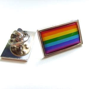 Rainbow Flag Lgbt Movement Gay Pride Lapel Pin Badge Tie Tack Etsy