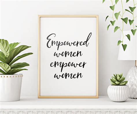 Printable Art Empowered Women Empower Women Art Etsy