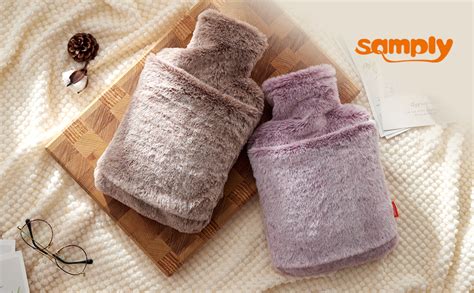 Amazon Samply Hot Water Bottle With Cover L Hot Water Bag With Hand Pocket For Hand