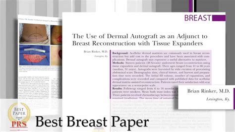 Plastic And Reconstructive Surgery Best Paper Awards 2013 Youtube