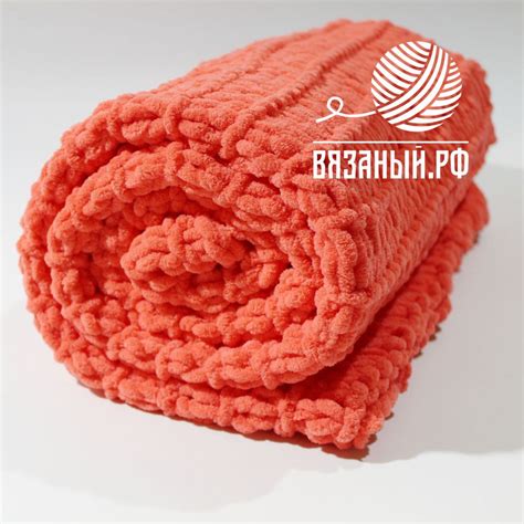 Плед ручной вязки из «Puffy Fine» | Интернет-магазин пряжи вязаный.рф