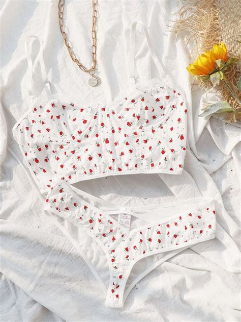 Star Pattern Mesh Underwire Lingerie Set Artofit