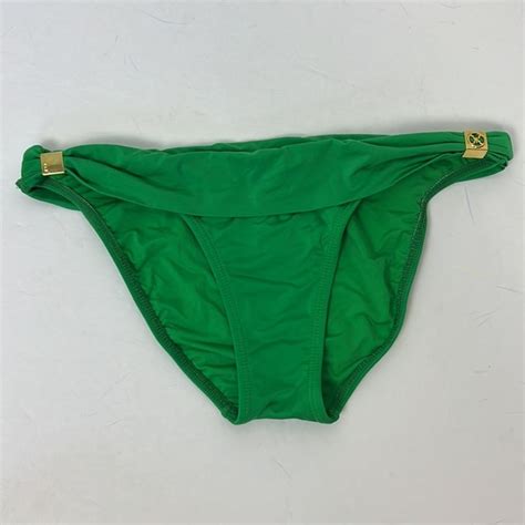 Vix Swim Vix Paula Hermanny Emerald Green Gold Bikini Bottoms