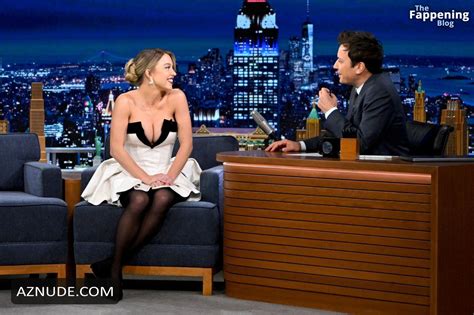 Sydney Sweeney Sexy Shows Off Her Hot Tits In Revealing Dress At The Tonight Show In New York