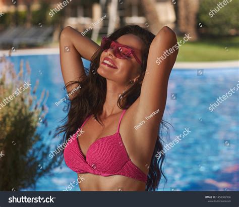Stylish Sexy Girl Pink Bikini Sunglasses Stock Photo 1458302996 Shutterstock