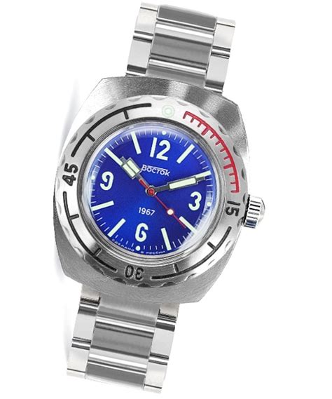 Russian automatic watch VOSTOK AMPHIBIA, 200m water proof, stainless ...