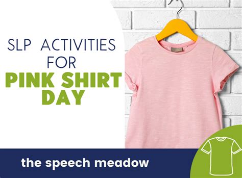 Slp Activities For Pink Shirt Day The Speech Meadow