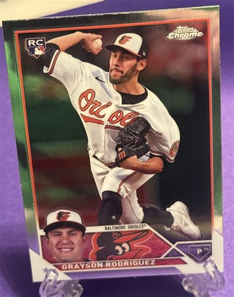 Topps Chrome Update Grayson Rodriguez Rc Rookie Base Orioles Ebay