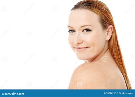 Bella Donna Con Le Spalle Nude Immagine Stock Immagine Di Glamour Femmina