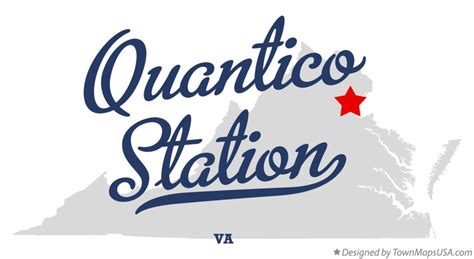 Map of Quantico Station, VA, Virginia