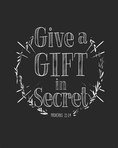 Give A T In Secret Proverbs 21 14 Daily Planner Notes