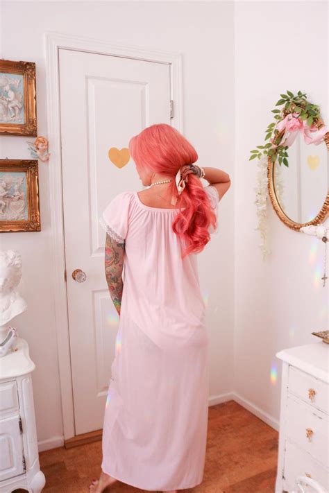 Vintage Flower Princess Style Nightgown By M Lingerie Medium Etsy