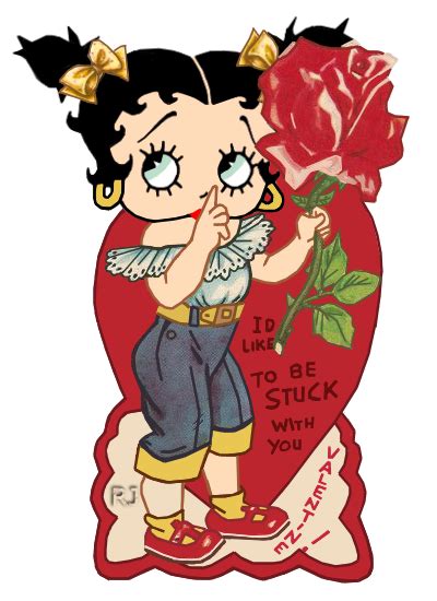 Vintage Valentine Girl Betty Boop Art Betty Boop Betty Boop Pictures