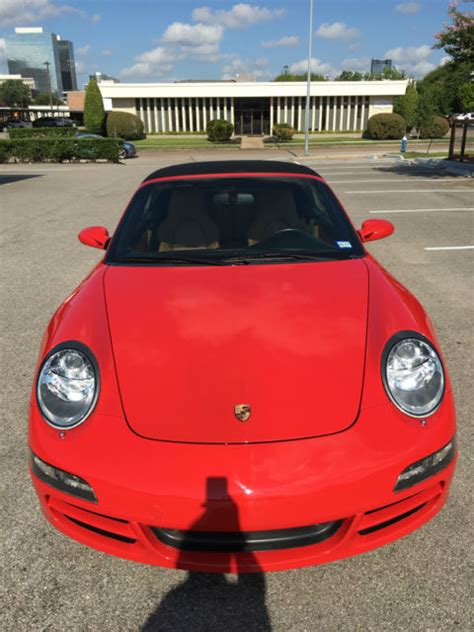 2006 PORSCHE 997 S CAB 6 SPEED 23K MILES CLEAN RED TAN