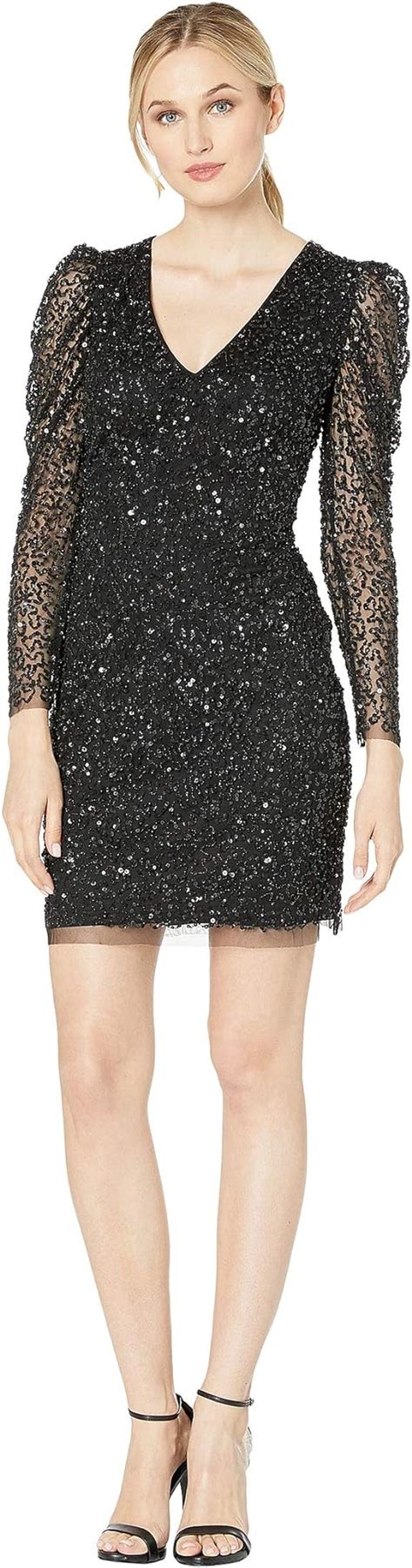 Adrianna Papell Short Sleeve Sequin Long Dress Nude FREE SHIPPING Zappos