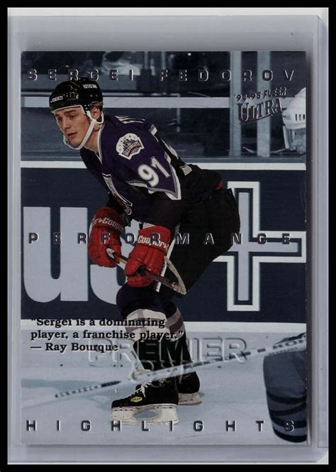 1994-95 Ultra #1 Sergei Fedorov Sergei Fedorov Highlights - Premier OJV