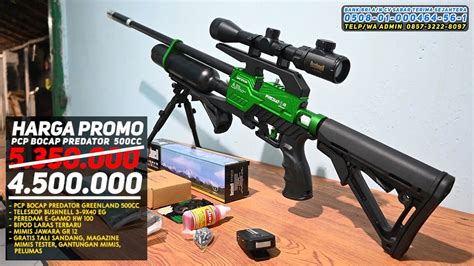 Kombinasi Senapan Angin PCP BOCAP PREDATOR 500CC Paling Mematikan