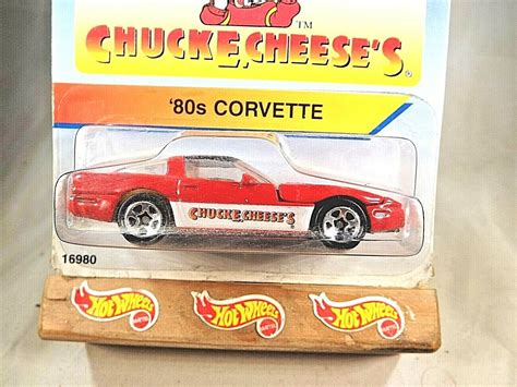 1996 Hot Wheels Exclusive Edition Chuck E Cheese S 80s CORVETTE Red W 5 Spoke Contemporary