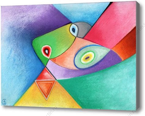 Репродукция картины "Разноцветные сны". Картина маслом на холсте ...