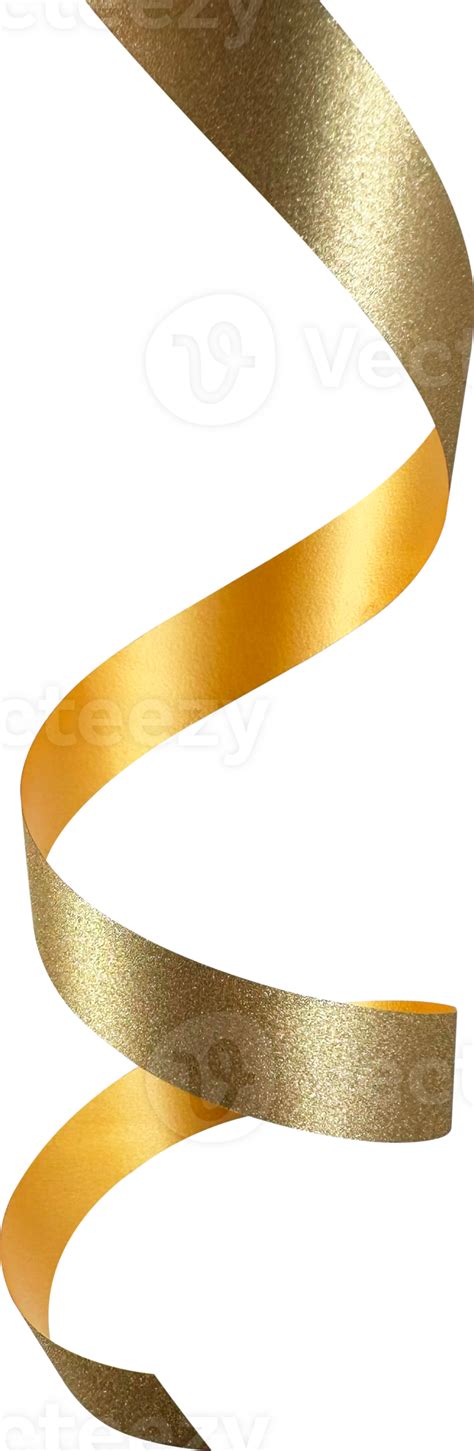 Gold Festive Glitter Ribbon 35889417 PNG