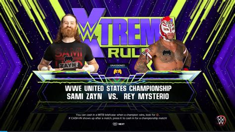 Can Sami Zayn Defeated Rey Mysterio WWE 2K23 EXTREME RULE MATCH YouTube