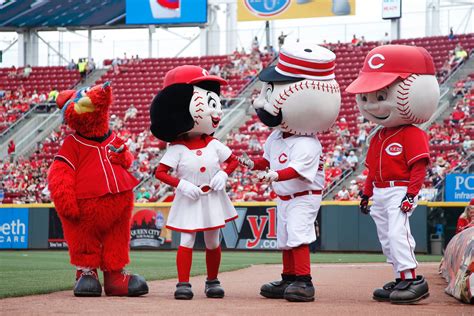 Cincinnati Reds Mascots Rosie Red Lesli Noellyn