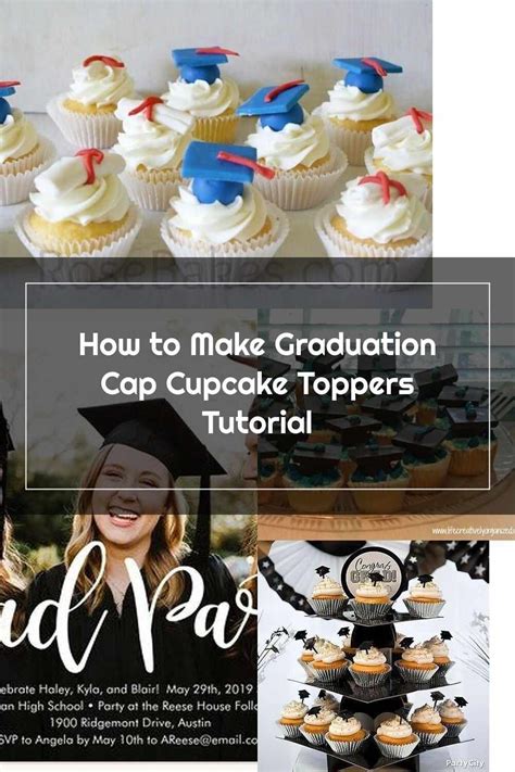 Graduation Cupcakes How To Make Graduation Cap Cupcake Toppers Tutorial