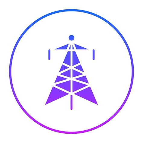 Premium Vector Transmission Tower Vector Illustration
