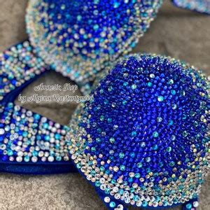 Competition Bikini Set Rhinestone Fitness Npc Ifbb Etsy