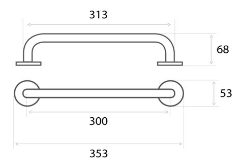 Rukohvat BECUSA Inox Okrugli 300 Mm Ideja Hr