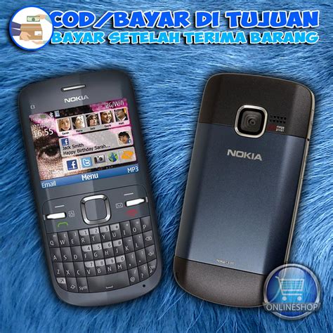 Jual Nokia C3 Single Sim Qwerty Jadul Bergaransi Shopee Indonesia