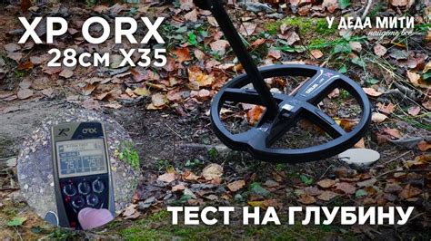XP ORX с катушкой X35 28 см | Тест на глубину - YouTube