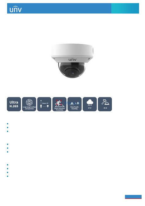 Uniview IPC3234SA DZK Datasheet Online