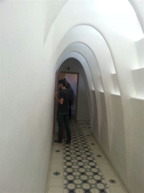 Attic Hallway Allows Air And Light In At Casa Batllo Designed By Gaudi