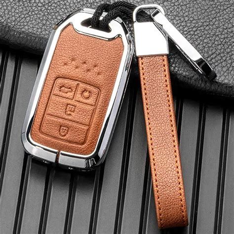 Honda Customizable Key Fob Cover Leather and Aluminum Full Protection ...