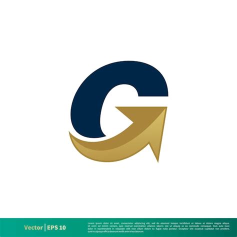 Premium Vector G Letter Arrow Icon Vector Logo Template Illustration